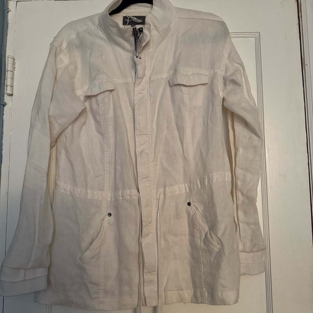 Michael Stars White Military Field Jacket